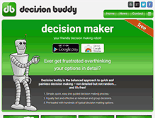 Tablet Screenshot of decisionbuddyapp.com